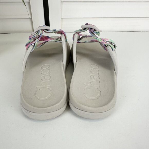 Chaco Chillos Slide Sandals Tie Dye Arch Support Girls Big Kid Size 3‎ Shoes - Picture 5 of 9